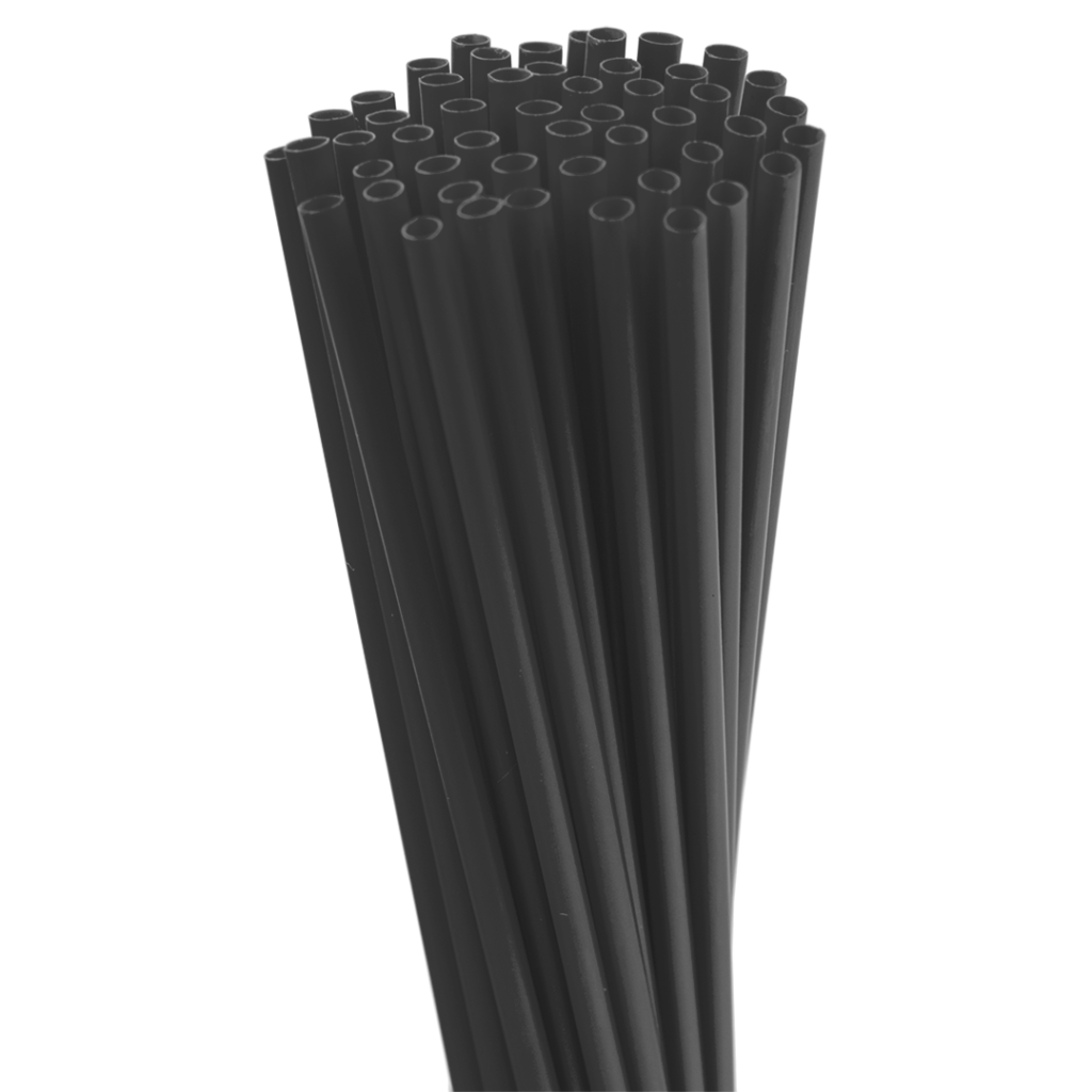 5 5 Black Sip Straw Calson Industries